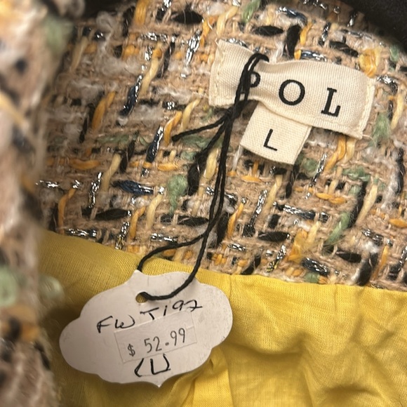 New! POL Tweed Crop Jacket - Picture 7 of 8